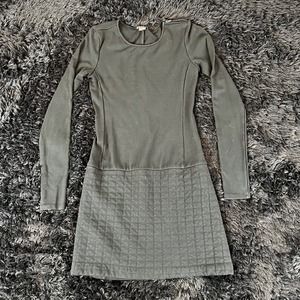 womens small theory long sleeve dress black